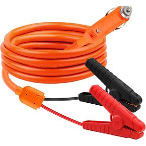 كابل شحن بطارية السيارة 12 فولت بطول 10 أقدام، سلك سيارة 16AWG، محول ولاعة السجائر إلى مشابك التمساح لبطارية الرصاص الحمضية، متوافق مع مولد الطاقة الشمسية جاكيري، محطة الطاقة in Kuwait