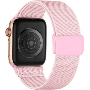 1/3 حزمة من حلقة منفردة من النايلون قابلة للتمدد متوافقة مع أساور ساعة Apple للأطفال 38 مم 40 مم 41 مم و 42 مم 44 مم 45 مم، إبزيم مغناطيسي قابل للتعديل حزام نايلون مرن بديل لسلسلة iWatch 9/8/7/6/5/4/3/2/1/SE /SE2 بنين بنات in Kuwait