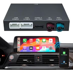 محول CarPlay اللاسلكي لأجهزة Apple & Android، التوصيل والتشغيل، مناسب لسيارة Mercedes Benz A/B/C/E/CLA/GLA/GLK/ML/SLD مع نظام NTG4.5، الملاحة، رابط المرآة، صوت Siri، USB، DVR وإدخال الكاميرا وما إلى ذلك in Kuwait