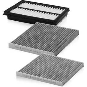 Comb Engine Cabin Air Filters for Kia Carnival 3.5L 2026 2025 2024 2023 2022 (Except Hybrid) (Cabin Filters Located Rear under the Hood & Glove Box) in Kuwait