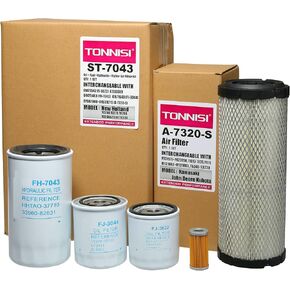 ST-7043 Filter Kit Fits New Holland TC25D TC27D TC29D TC29DA TC30 TC33D TC33DA tractor Replaces Oil/Lube 84475542, Fuel 47797858, Air Kit 87682998 84539215,Hydraulic 84475483 47671640 (6 Pcs) in Kuwait
