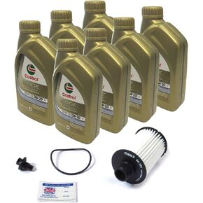 Oil Change Kit With Mahle Oil Filter LR011279 With Seal, 7 Quarts Genuine OE 0W-20 Oil, Replacement Drain Plug, & Reminder Sticker, Compatible with Range Rover Velar 3.0L Supercharged Petrol 2018-2020 in Kuwait