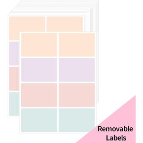 Name Tag Stickers 2 X 3 Inch, Removable Name Tag Labels, Waterproof Colored Labels Stickers for School, Classroom, Office (160 PCS, Macaron Color) in Kuwait