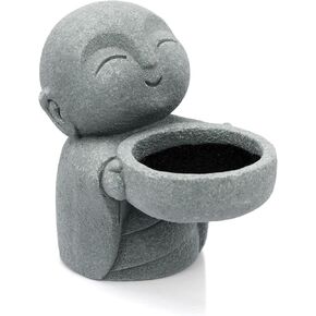 Zen Candle Holder, Buddha Tea Light Holder, Monk Figurine Holder for Japanese Zen Decor & Meditation Space in Saudi Arabia