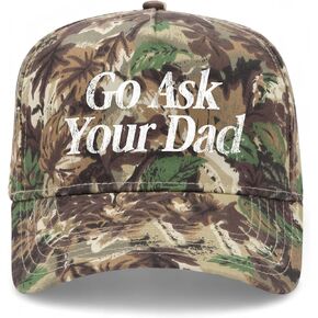 اذهب واسأل والدك قبعة سائق الشاحنة الإيطالية العتيقة | قبعة بيسبول Snapback ممتازة للرجال والنساء in Kuwait