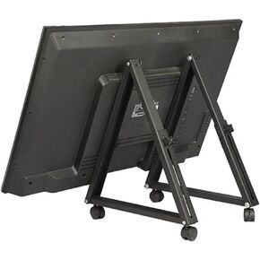 1 Pair of Rolling TV Stands, Mobile TV Stand with Wheels for 32-55 Inch LED, LCD, Flat and Curved TVs, Angle Adjustable TV Cart in Kuwait