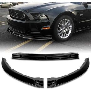 3 Pieces Front Bumper Lip Spoiler Splitter Side Body Kit Trim Protection Compatible with 2013 2014 Ford Mustang V6 V8 (Painted Carbon Style) in Kuwait