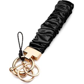 سلسلة مفاتيح سكرانشي، سلسلة مفاتيح مطاطية لطيفة للنساء، حبل معصم لمحفظة مفاتيح السيارة، صالة الألعاب الرياضية والسفر in Kuwait