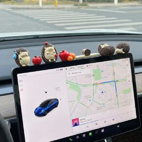 7 Pcs Cute Hedgehog Car Dashboard Decor with Stickers, Computer Monitor Decor Aesthetic Car Accessories for Women in Kuwait