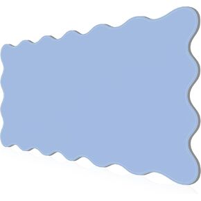 PU Leather Desk Pad, Scalloped Non-Slip Mouse Pad & Large Desk Mat Cover Stitched Edges Writing Pad for Office, Home - Waterproof, Easy to Clean, Durable Surface I 31.4"x15.7", Ivory White in Kuwait