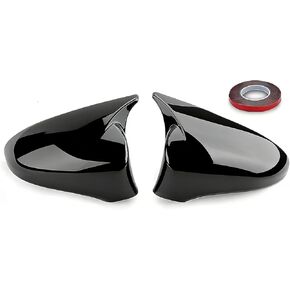 Direct Fit Replacement Shells Adhesive Mirror Cover Overlays Exterior Side Mirror Accessories Fit for Lexus IS200t IS300 IS350 Mirror Cover Caps (2014-2020) - Gloss Black M-Style Overlay in Kuwait