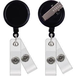 100pcs Badge Reels Retractable with Swivel Alligator Clip Retractable Badge Holder Reel Clips，Each with 2pcs Badge Holder Straps Let You Hang More Objects in Saudi Arabia