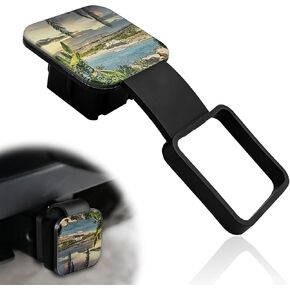 Universal 2 Inch Hitch Cover, Beautiful Design Trailer Tow Tube Cap Square Mouth Protection Cover Fits Most Vehicles Trucks SUV Car Exterior Accessories Sunflower Pattern in Kuwait