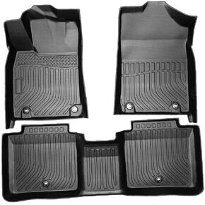 سجادات أرضية مطاطية TPE مناسبة لجميع الأحوال الجوية متوافقة مع 2013 2014 2015 2016 2017 2018 Lexus ES350 ES300H، مجموعة بطانات سجاد السيارة الكاملة الملائمة حسب الطلب (أسود) in Kuwait