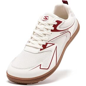 HOBIBEAR Unisex Wide Toe Barefoot Shoes Minimalist Sneakers for Men Women Lace-up Walking Shoes in Kuwait