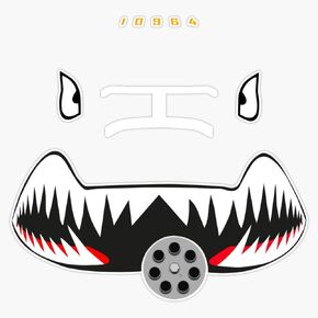 LAD Studio A 10C Warthog Nose Art Window Bumper Sticker Decal 5"" in Kuwait