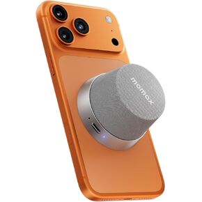 MOMAX Magnetic Bluetooth Speaker, Small Size, Multifunctional Cell Phone Stand Wireless Speaker with Strong Magnet for iPhone/Fridge/Workbench/Pole/Car/Bike/Golf Cart in Saudi Arabia