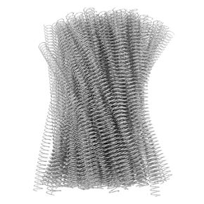 100Pcs Iron Spiral Binding Coils 4:1 Ratio 115 Sheet Capacity A4 Paper Rings Wire Combs Spines (Silver) in Kuwait