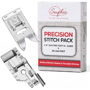 Quarter Inch Quilting Foot with Edge Guide – 1/4 Inches Presser Feet for Low Shank Sewing Machines – Stainless Steel Sewing Foot & Quilter Feet Attachment for Straight Seam Quilting in Saudi Arabia