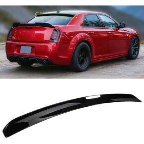 Roof Spoiler Compatible with Chrysler 300 300C 300S 2011-2023, Gloss Black Windows Exterior Duckbill Tail Deck Lid Wing Lip Splitter Fit for 11-23 4-Door in Kuwait