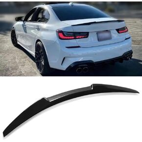 Rear Spoiler Compatible with BMW G20 3 Series & G80 M3 2019-2025, MV Style Gloss Black Trunk Exterior Duckbill High Kick Tail Deck Lid Wing Lip Splitter 320i 320e 330i 330e M340i M3 in Kuwait