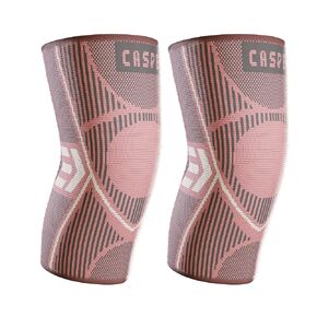 Caspe 2 Pack Knee Compression Sleeve – Knee Brace for Women & Men, Support for Running, Gym, Sports, Mild Arthritis, Pain Relief, Training, Daily Use, Workout (Yellow, X-Large) in Saudi Arabia