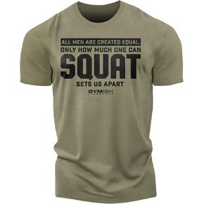 Gymish Lifestyle Workout Mens Shirt, Squat Sets US Apart Lifting Gift T-Shirt in Kuwait