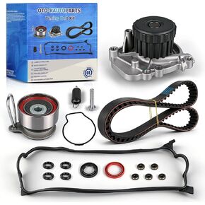OTO-K Timing Belt Kit with Water Pump Compatible with Honda Civic 1996 1997 1998 1999 2000 1.6L L4 SOHC D16Y5 D16Y7 D16Y8 16 Valve,Replace # TBK224 TCKWP224 19200-P2A-A01 in Kuwait