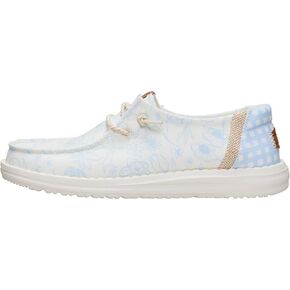 حذاء HEYDUDE النسائي Wendy Garden Floral سهل الارتداء | حذاء قماشي خفيف الوزن للسفر والارتداء اليومي in Kuwait