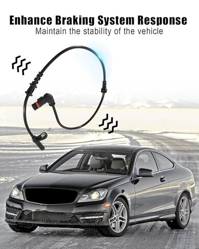 ABS Wheel Speed Sensor Front Left/Right Fit for Mercedes-Benz C250 C300 C350 2012-2015, Replace ALS2688 2049054305 2049052905 2049057900, 2Pcs in Kuwait