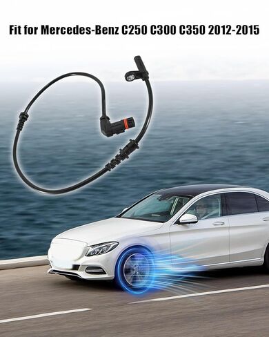 ABS Wheel Speed Sensor Front Left/Right Fit for Mercedes-Benz C250 C300 C350 2012-2015, Replace ALS2688 2049054305 2049052905 2049057900, 2Pcs in Kuwait