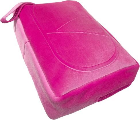 Valentino Pink Dopp Case Trousse Large Zip Makeup Cosmetic Clutch Wristlet Pouch Approx 9L x 6H x 2W (8719) in Kuwait