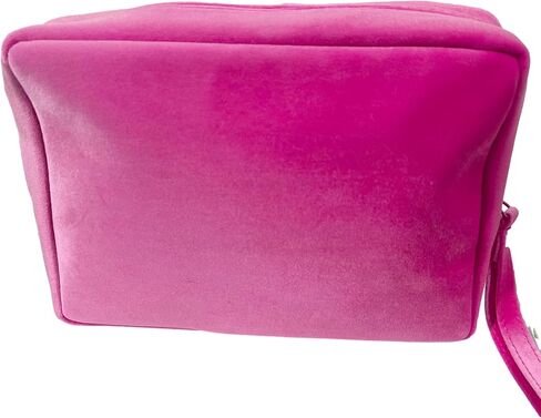 Valentino Pink Dopp Case Trousse Large Zip Makeup Cosmetic Clutch Wristlet Pouch Approx 9L x 6H x 2W (8719) in Kuwait