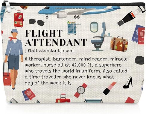 هدايا مضيفات الطيران حقيبة ماكياج هدية تقدير لمضيفة جوية الطيار حقيبة مستحضرات التجميل هدايا مضيفة طيران للنساء هدية عيد ميلاد التخرج لمضيفة الطيران حقيبة ماكياج الطيران in Kuwait