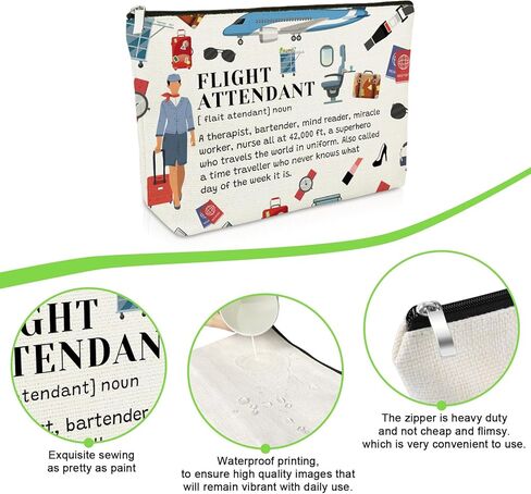هدايا مضيفات الطيران حقيبة ماكياج هدية تقدير لمضيفة جوية الطيار حقيبة مستحضرات التجميل هدايا مضيفة طيران للنساء هدية عيد ميلاد التخرج لمضيفة الطيران حقيبة ماكياج الطيران in Kuwait