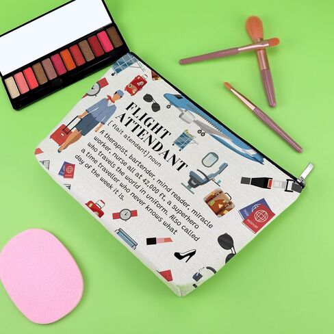 هدايا مضيفات الطيران حقيبة ماكياج هدية تقدير لمضيفة جوية الطيار حقيبة مستحضرات التجميل هدايا مضيفة طيران للنساء هدية عيد ميلاد التخرج لمضيفة الطيران حقيبة ماكياج الطيران in Kuwait