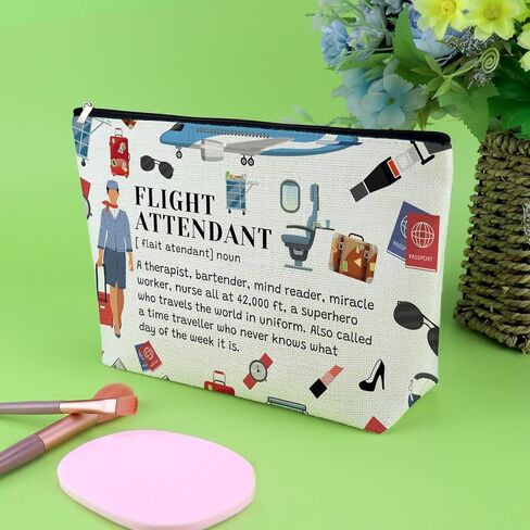 هدايا مضيفات الطيران حقيبة ماكياج هدية تقدير لمضيفة جوية الطيار حقيبة مستحضرات التجميل هدايا مضيفة طيران للنساء هدية عيد ميلاد التخرج لمضيفة الطيران حقيبة ماكياج الطيران in Kuwait