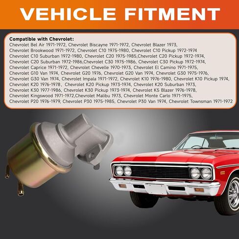 M6628 Mechanical Fuel Pump System Automotive Replacement Compatible with Chevrolet, GMC Models in Kuwait