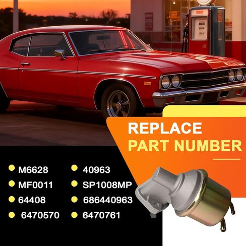 M6628 Mechanical Fuel Pump System Automotive Replacement Compatible with Chevrolet, GMC Models in Kuwait