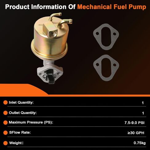 M6628 Mechanical Fuel Pump System Automotive Replacement Compatible with Chevrolet, GMC Models in Kuwait