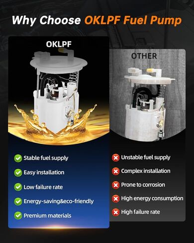 OKLPF Electric Fuel Pump Module Assembly Compatible With 2007 2008 2009 2010 2011 2012 Nissan Sentra L4 2.0L 2.5L Replace E8752M SP4020M in Kuwait