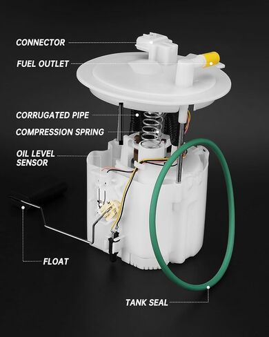 OKLPF Electric Fuel Pump Module Assembly Compatible With 2007 2008 2009 2010 2011 2012 Nissan Sentra L4 2.0L 2.5L Replace E8752M SP4020M in Kuwait
