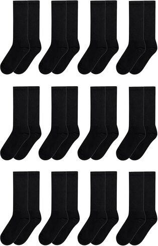Los Angeles Apparel 12-Pack Unisex Sock, 9-11, Black in Kuwait