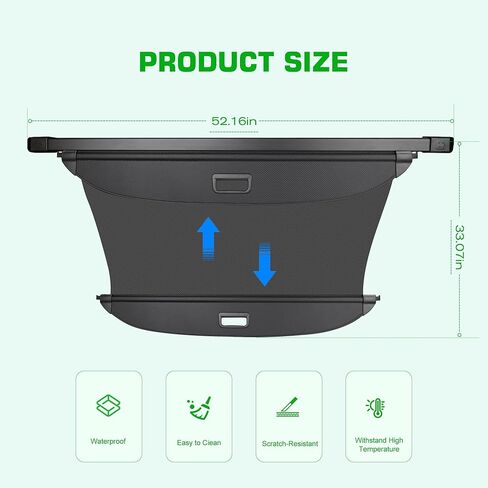 غطاء الحمولة لكيا سبورتاج 2026 2025 2024 2023، غطاء صندوق السيارة مضاد للظهور، غطاء أمان قابل للسحب لسيارة كيا سبورتاج 2023 2024 2025 2026 (نسيج ألياف الكربون) in Kuwait