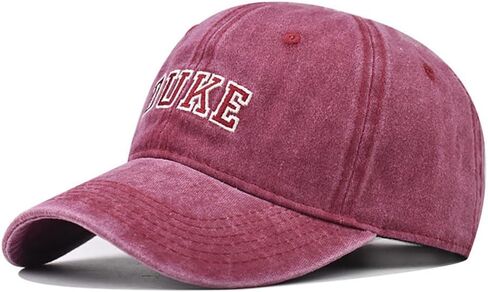 Classic Vintage Washed Duke Embroidery Cotton Hat Men Women Baseball Cap Men Cap for Women Baseball Cap for Men in Saudi Arabia