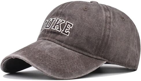 Classic Vintage Washed Duke Embroidery Cotton Hat Men Women Baseball Cap Men Cap for Women Baseball Cap for Men in Saudi Arabia