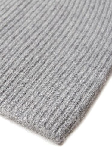 Style Republic Men’s Ribbed Beanie, 100% Cashmere, Soft & Stretchy, Warm Hat for Winter (Light Gray) in Saudi Arabia