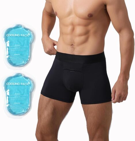 Vasectomy Underwear with 2 Ice Packs for Testicular Support and Pain Relief in Kuwait
