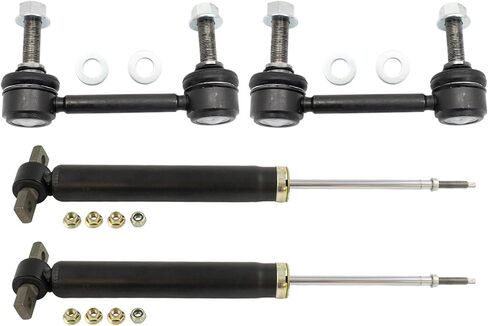 TRQ Rear Suspension Kit Shock Absorber Sway Bar Stabilizer Link Compatible with 2013-2020 Ford Fusion in Saudi Arabia