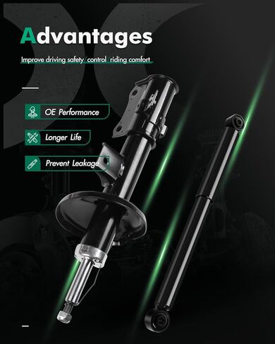 SCITOO Full Set Shocks For Suzuki, Shocks Absorbers and Struts Fits 2006 2007 2008 2009 2010 2011 2012 2013 for Suzuki Grand Vitara Amortiguadores in Saudi Arabia
